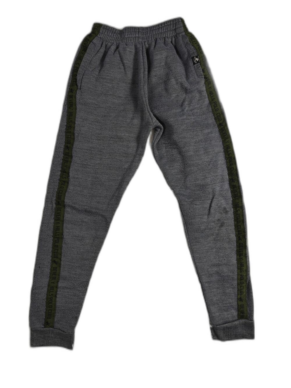 Mens Beverly Hills Polo Club Jogger Sweatpants Gray Green Size Large